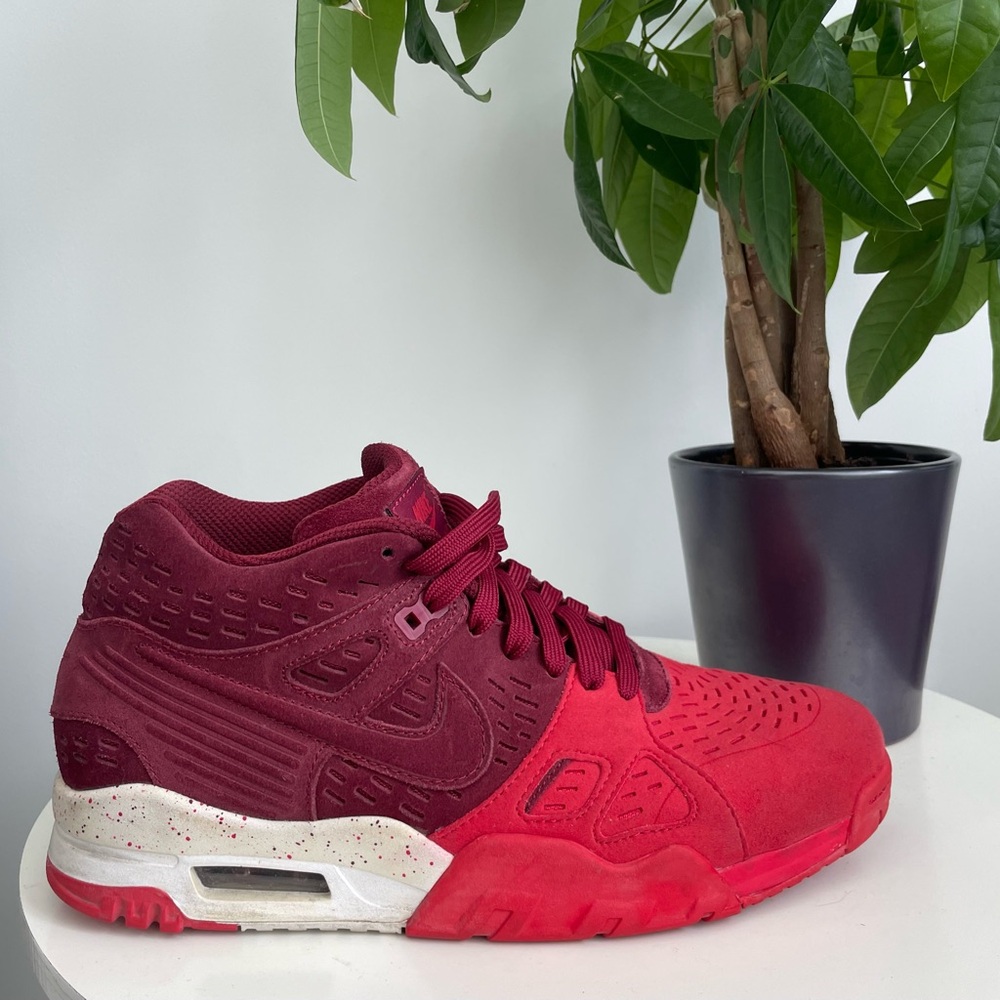Men Size 9 Nike Air Trainer 3 Le Team Red Team Red-University Red-White Shoes
